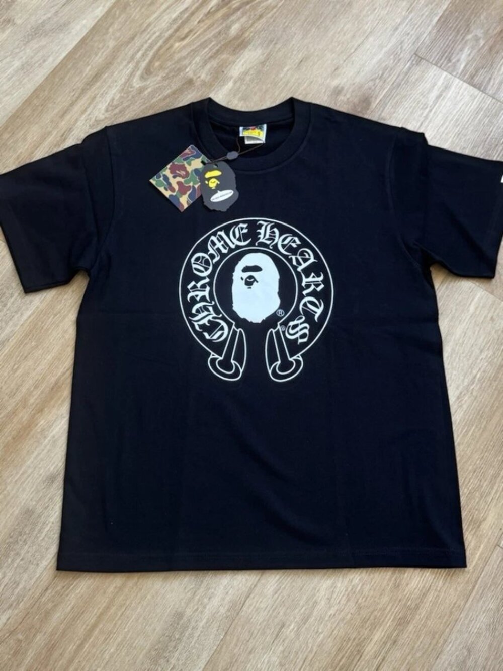 Chrome Hearts Miami Horse Shoe SS Pocket Tee Black Size S/M/L